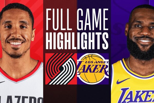 portland trail blazers vs lakers match player stats