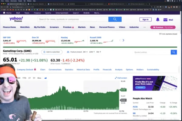 yahoo finance gme